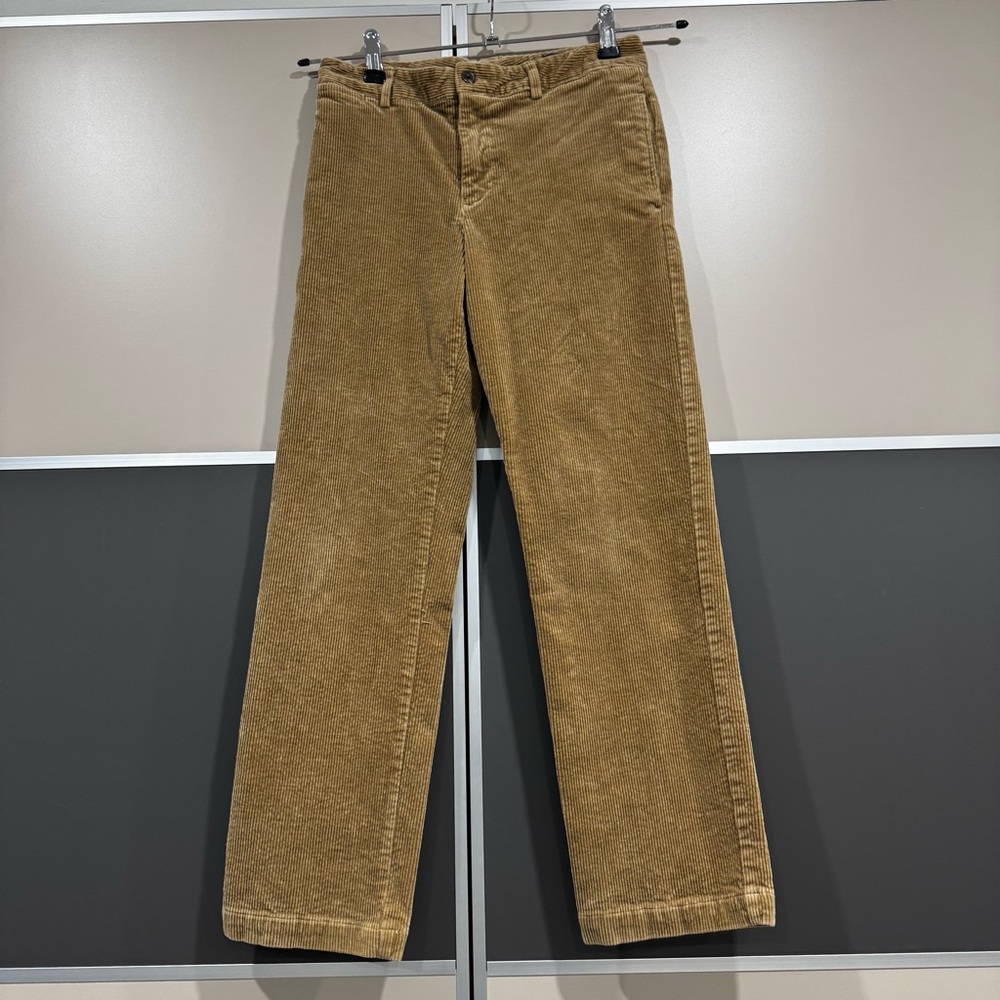 Polo Ralph Lauren Brown Corduroy Straight Pants Boys Size 14 Preppy Quiet Luxury